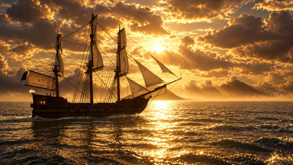 Backlit canvas and a sea of gold.